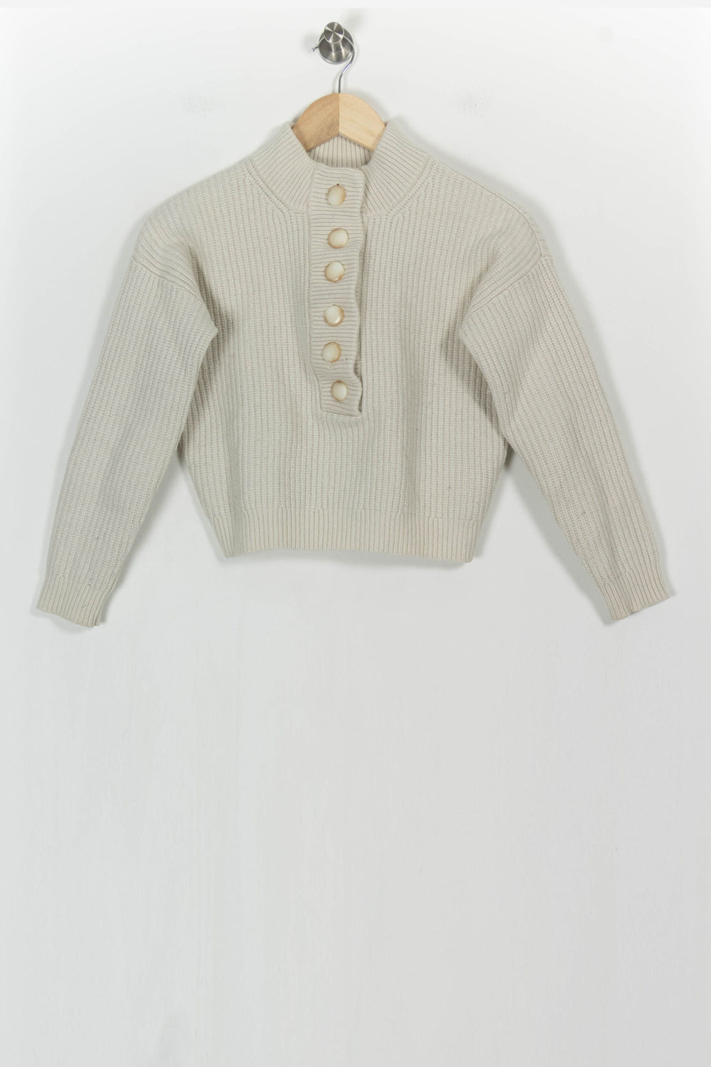 Pull Blanc - Taille S/36 de la marque Sézane | PARAD105395 - Vendu par Paradigme - Image 2