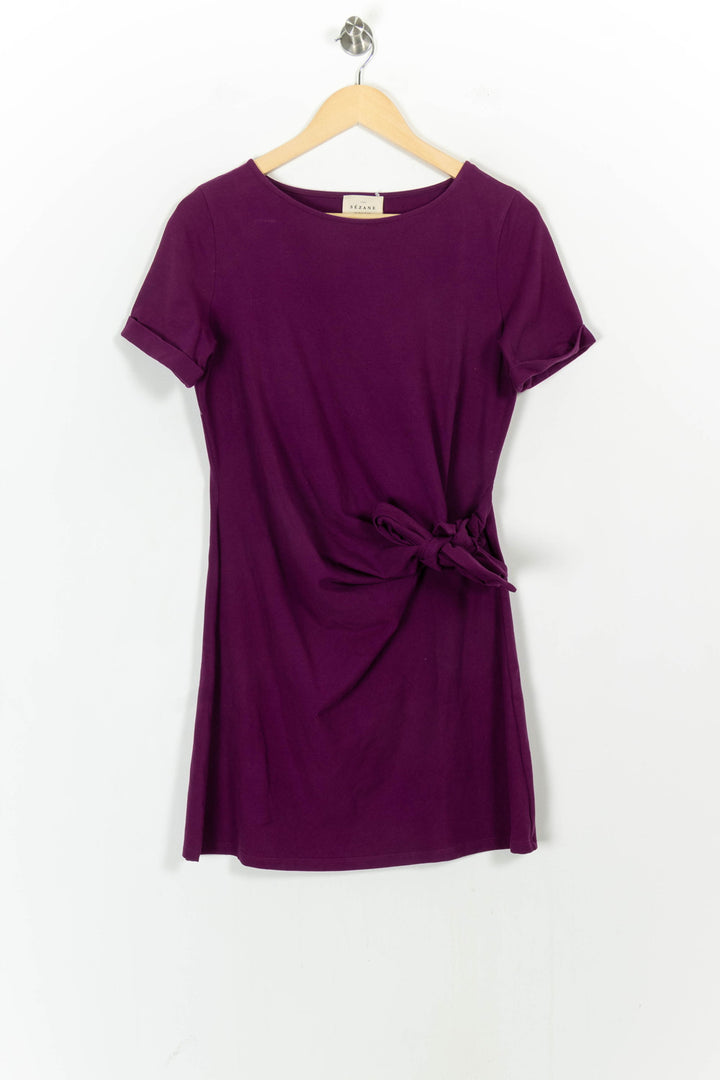 Robe Courte Violette - Taille M/38 de la marque Sézane | PARAD105396 - Vendu par Paradigme - Image 2