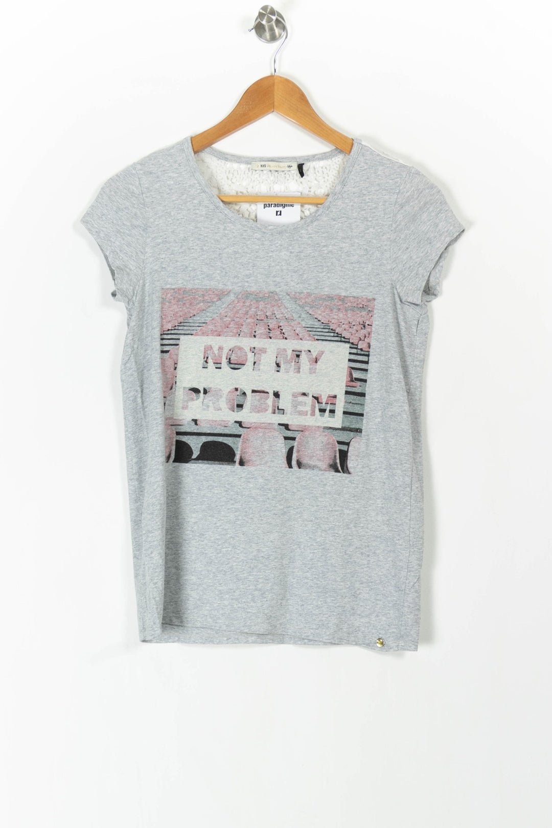 T-shirt Gris - Taille L/40 de la marque IKKS | PARAD105410 - Vendu par Paradigme - Image 2