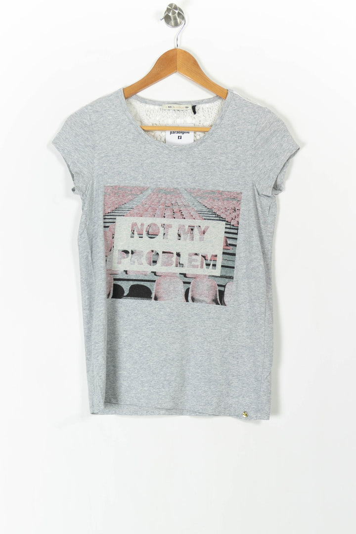 T-shirt Gris - Taille L/40 de la marque IKKS | PARAD105410 - Vendu par Paradigme - Image 2
