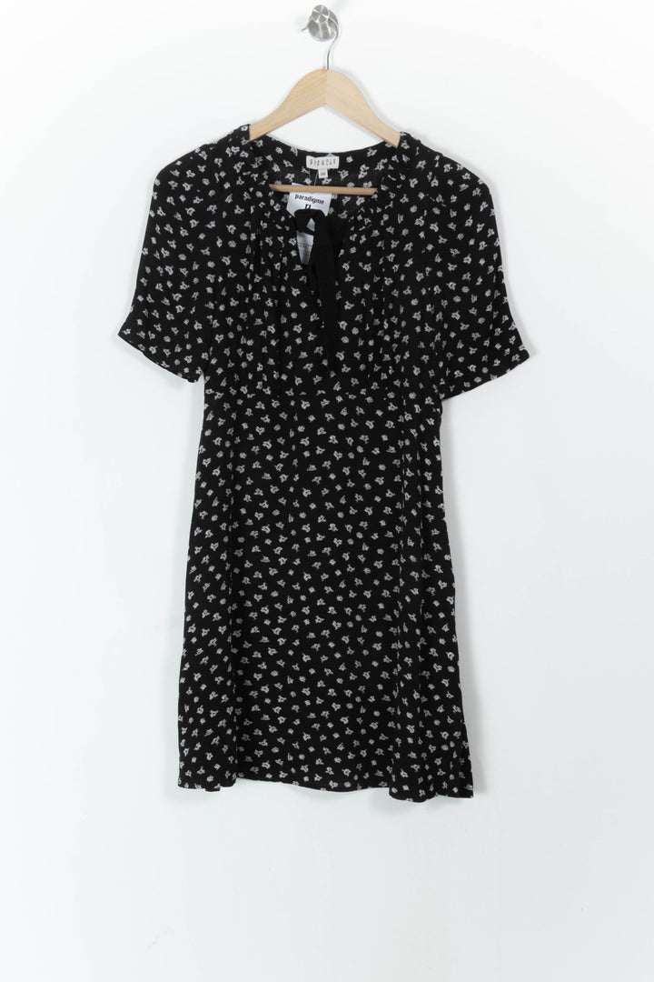 Robe Courte Noire et Blanche - Taille M/38 de la marque Claudie Pierlot | PARAD105411 - Vendu par Paradigme - Image 2