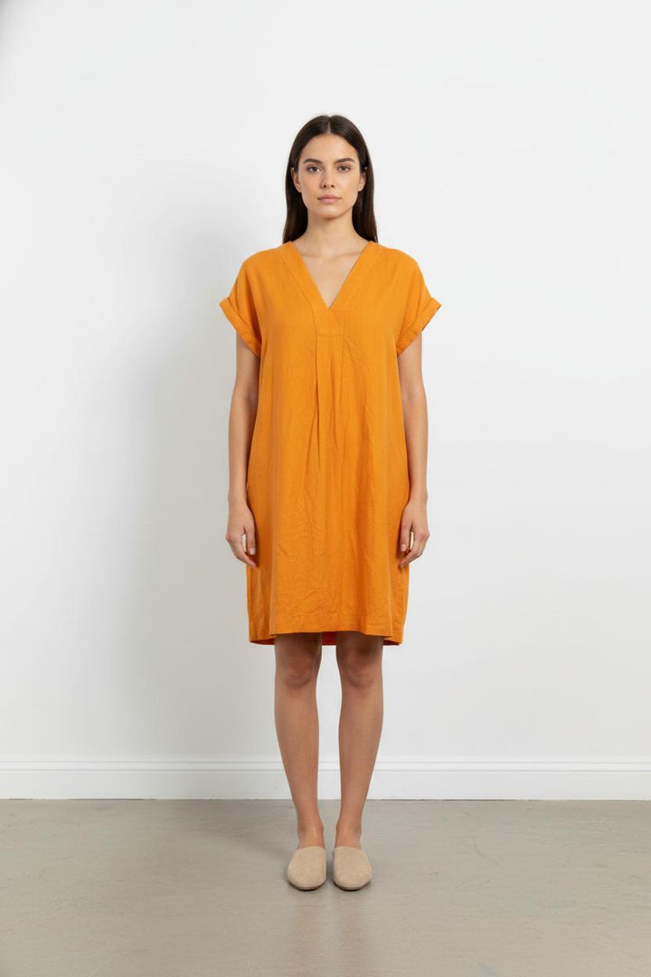 Robe Droite Orange - Taille XXL/44 de la marque Caroll | PARAD105435 - Vendu par Paradigme - Image 1