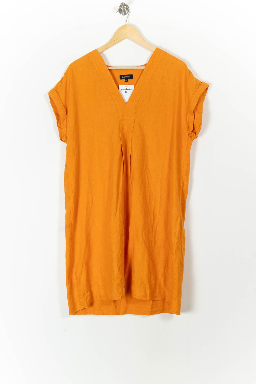 Robe Droite Orange - Taille XXL/44 de la marque Caroll | PARAD105435 - Vendu par Paradigme - Image 2