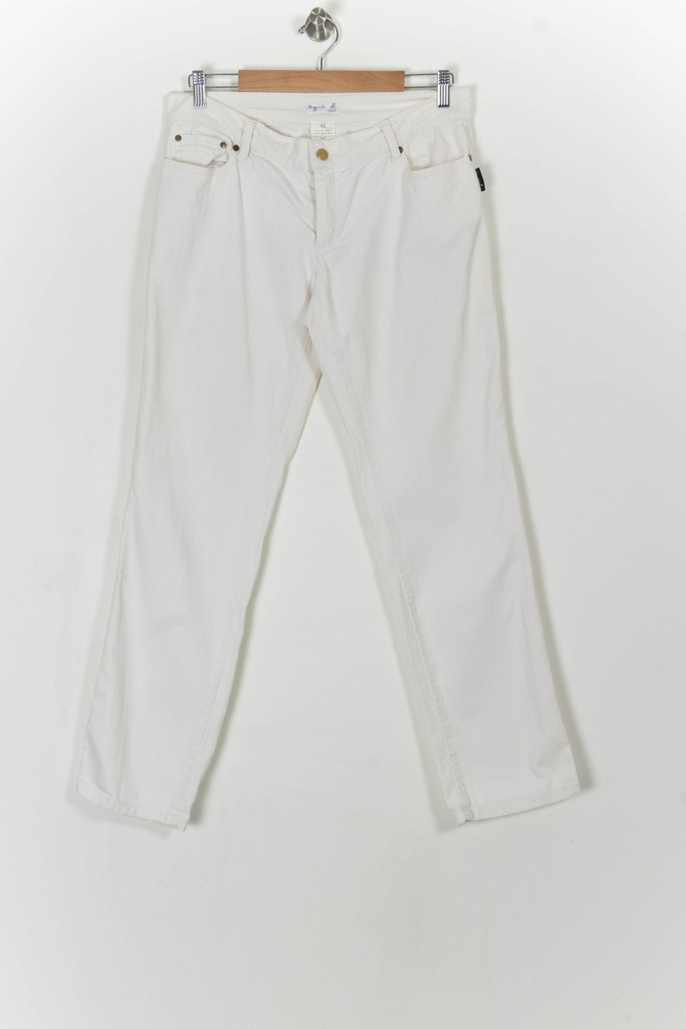 Jean Blanc - Taille XL/42 de la marque Agnès b. | PARAD105437 - Vendu par Paradigme - Image 2