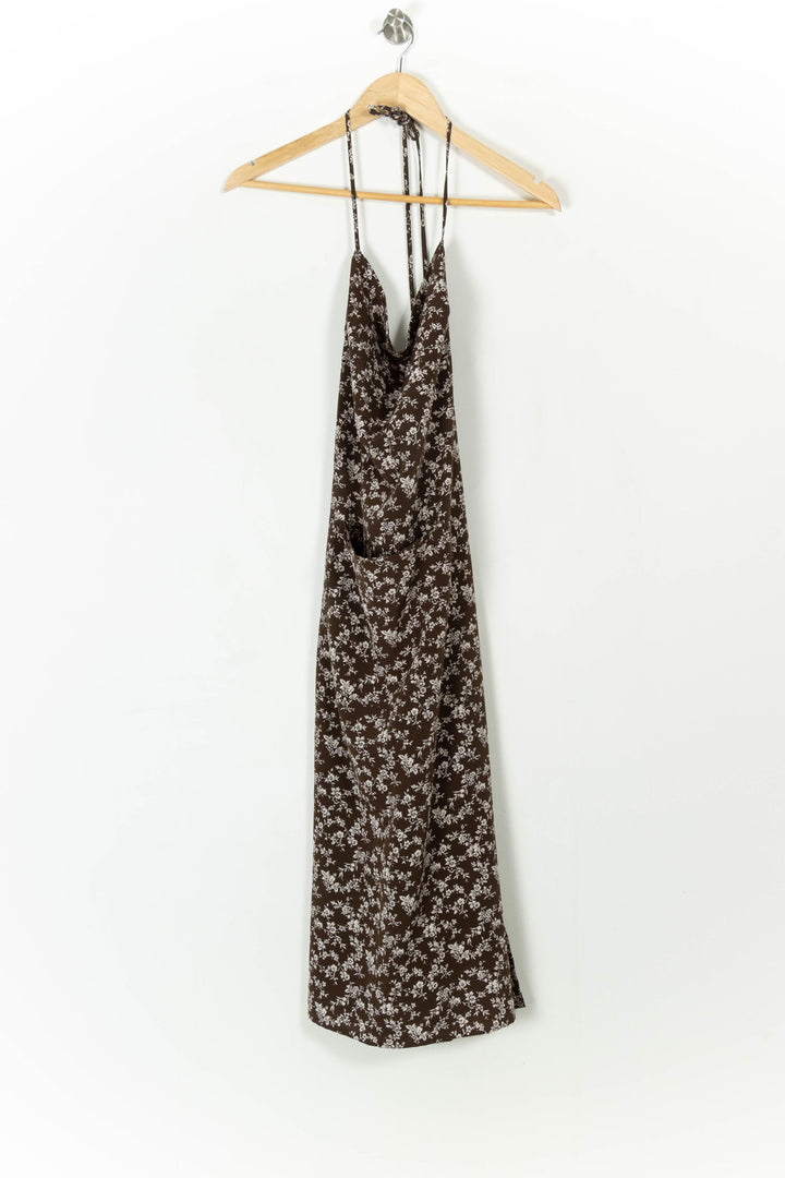 Robe Longue Marron et Blanche - Taille T.U. de la marque Agnès b. | PARAD105438 - Vendu par Paradigme - Image 2