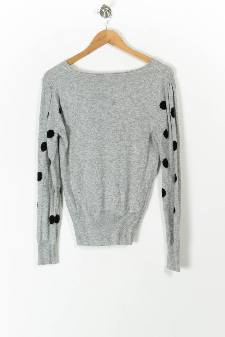 Pull Gris et Noir - Taille XL/42 de la marque Maison 123 | PARAD105444 - Vendu par Paradigme - Image 4