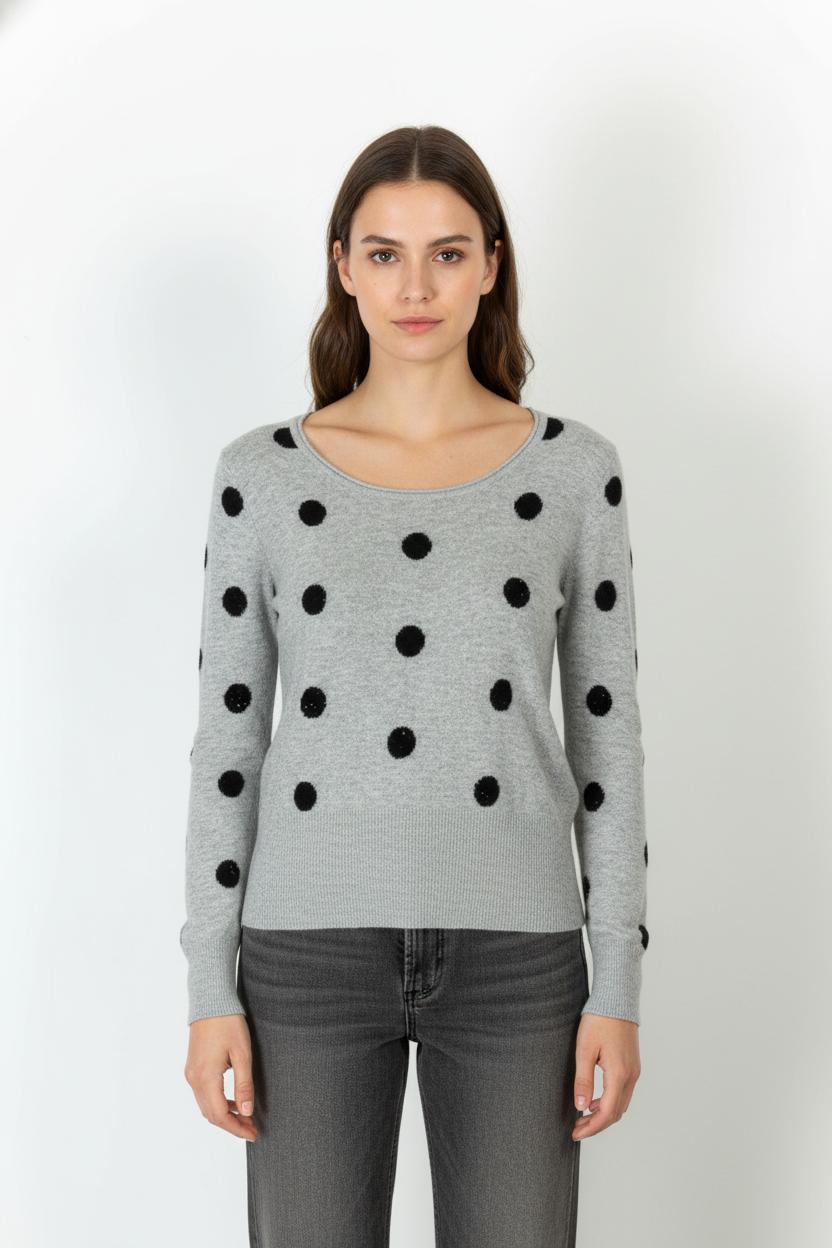 Pull Gris et Noir - Taille XL/42 de la marque Maison 123 | PARAD105444 - Vendu par Paradigme - Image 1