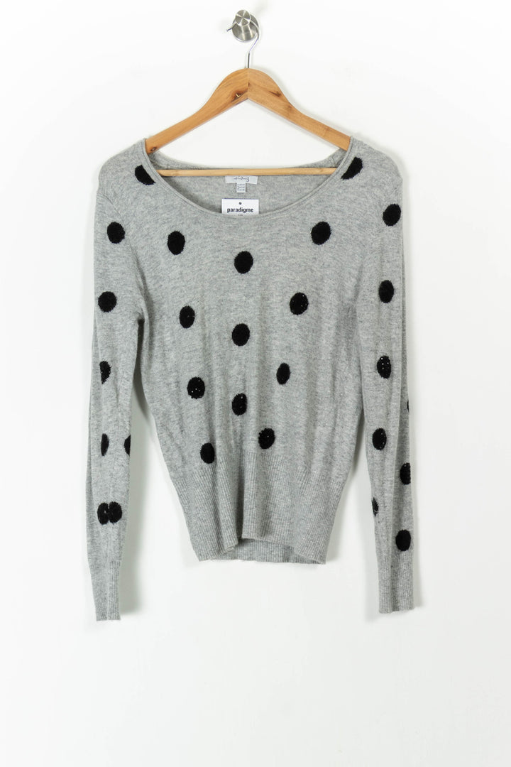Pull Gris et Noir - Taille XL/42 de la marque Maison 123 | PARAD105444 - Vendu par Paradigme - Image 2