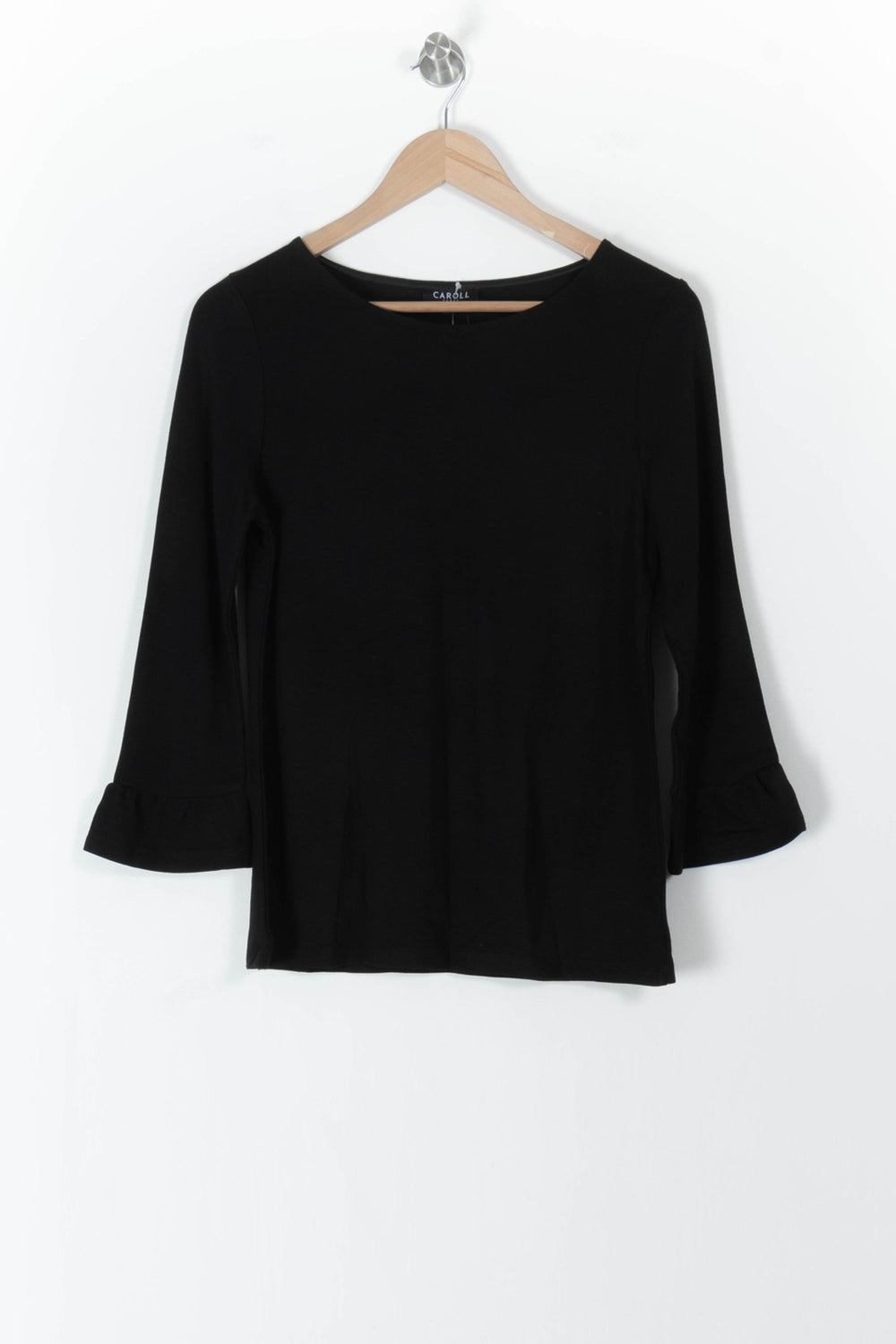 T-shirt Noir - Taille L/40 de la marque Caroll | PARAD105445 - Vendu par Paradigme - Image 2