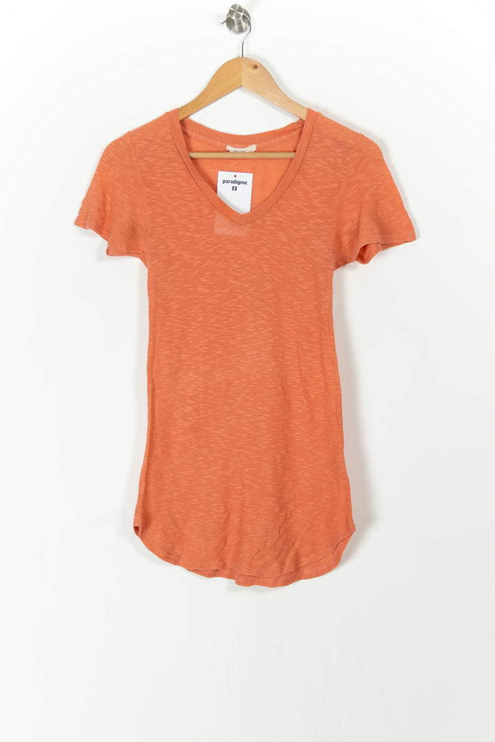 Tee-shirt Orange - Taille S/36 de la marque American Vintage | PARAD105447 - Vendu par Paradigme - Image 2