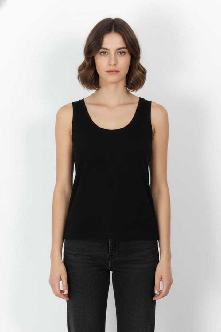 Débardeur Noir - Taille M/38 de la marque La Fée Maraboutée | PARAD105457 - Vendu par Paradigme - Image 1