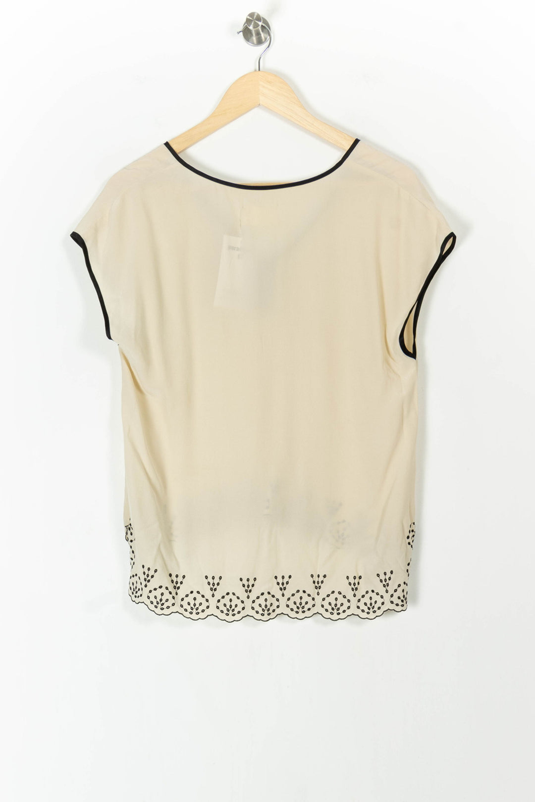 Blouse Beige et Noire - Taille S/36 de la marque Zadig&Voltaire | PARAD105459 - Vendu par Paradigme - Image 4