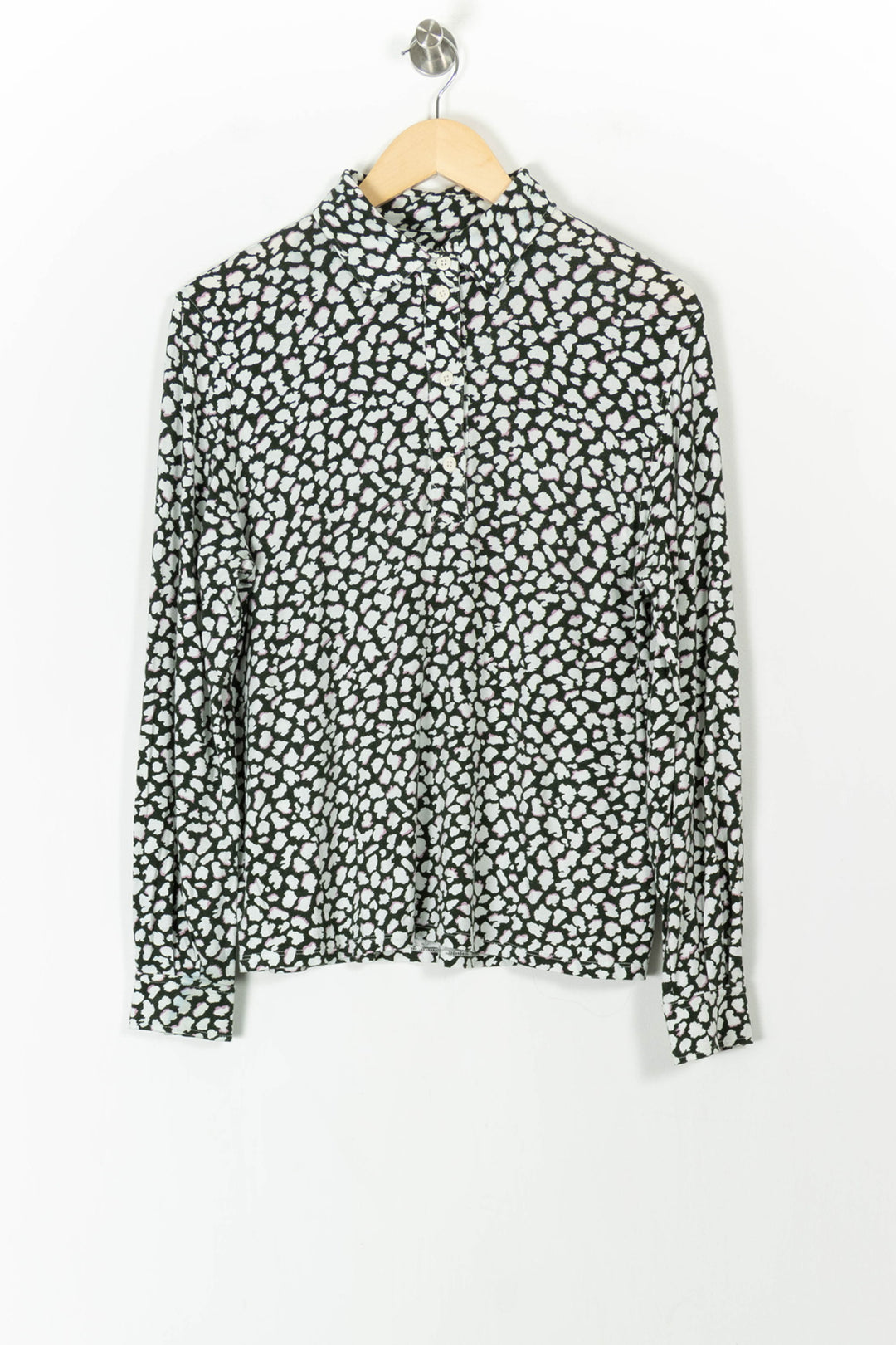 Chemise Noire et Blanche - Taille S/36 de la marque Caroll | PARAD105462 - Vendu par Paradigme - Image 2