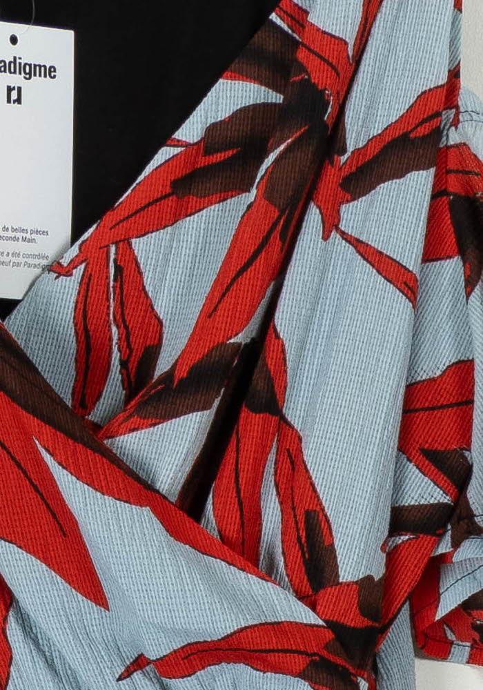 Robe Bleu et Rouge - Taille XXL/44 de la marque La Fée Maraboutée | PARAD105471 - Vendu par Paradigme - Image 3