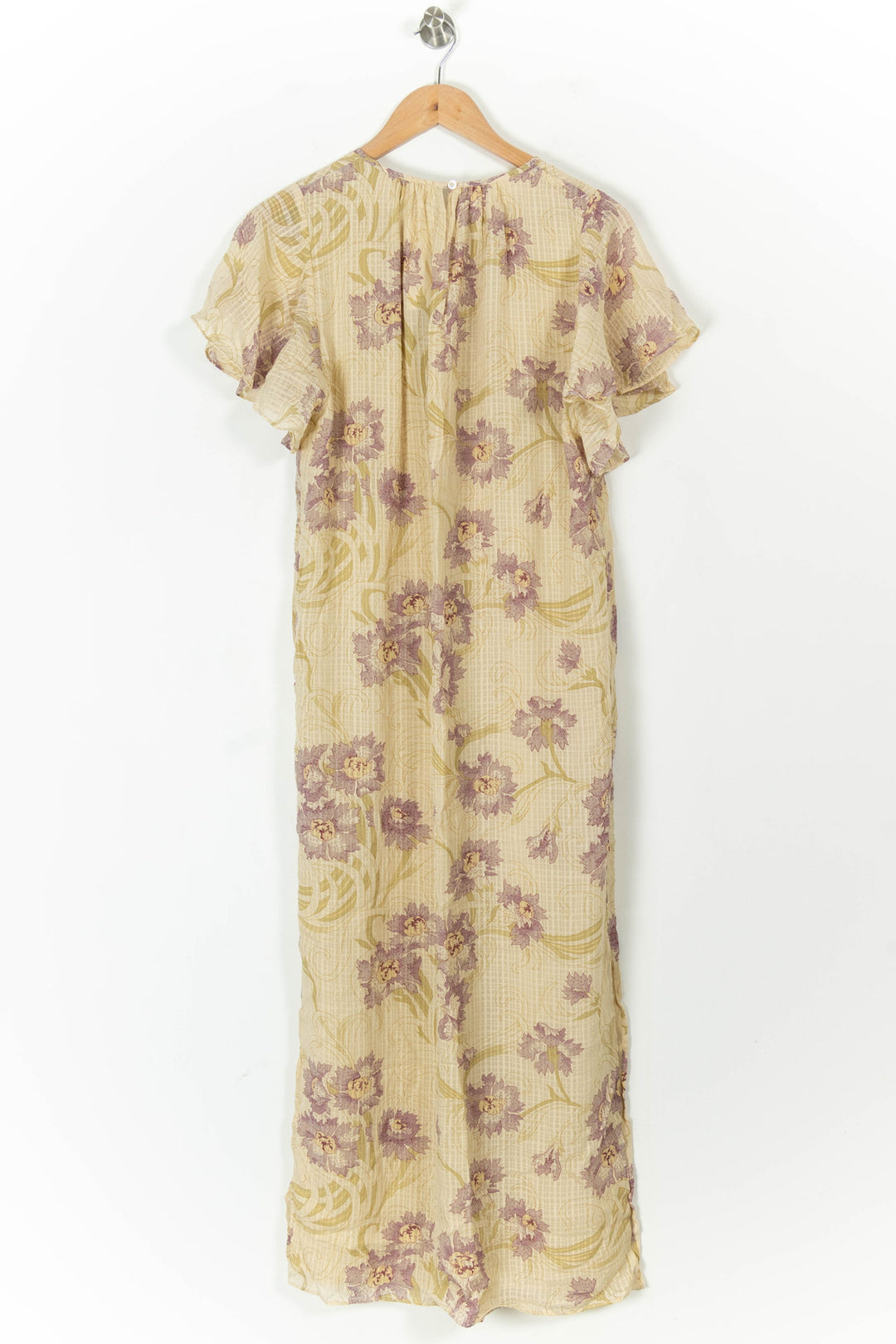 Robe Longue Beige et Mauve - Taille L/40 de la marque Vanessa Bruno | PARAD105475 - Vendu par Paradigme - Image 4