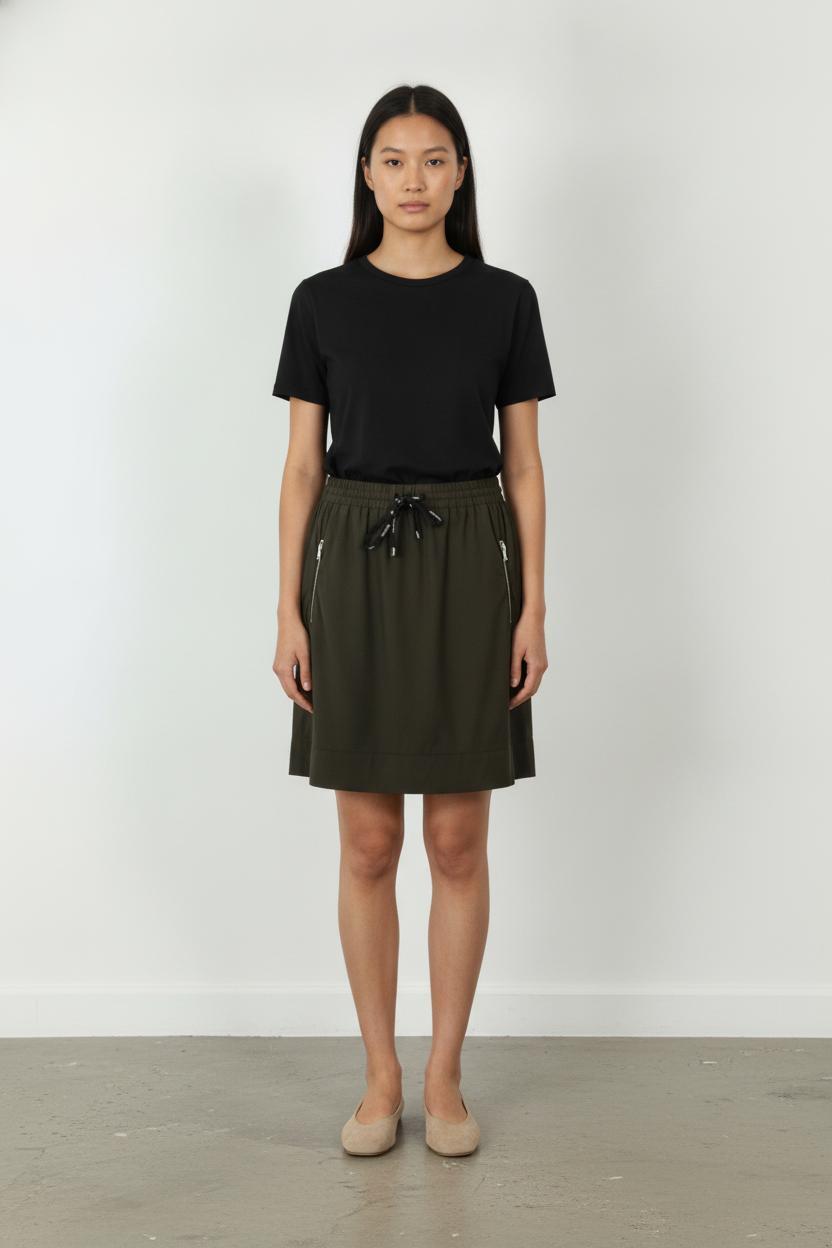 Jupe Courte Verte - Taille L/40 de la marque Indies | PARAD105479 - Vendu par Paradigme - Image 1