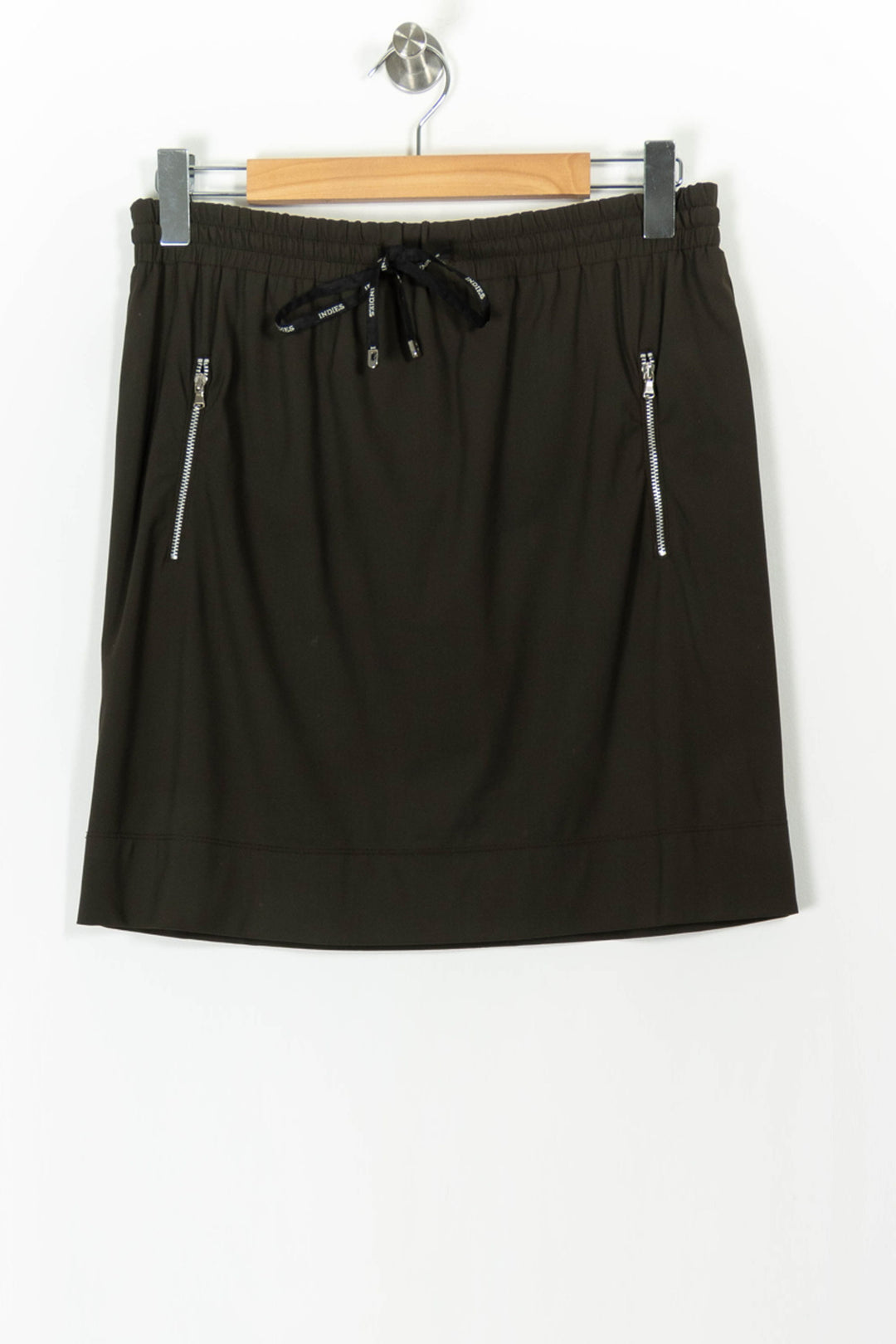 Jupe Courte Verte - Taille L/40 de la marque Indies | PARAD105479 - Vendu par Paradigme - Image 2