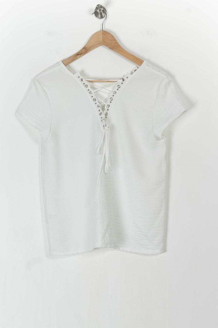 T-shirt Blanc - Taille M/38 de la marque IKKS | PARAD105481 - Vendu par Paradigme - Image 4
