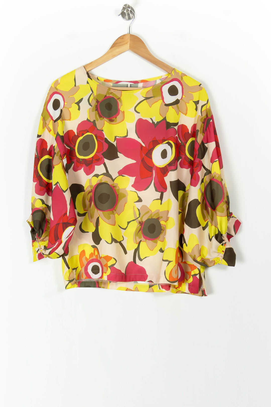 Blouse Jaune et Rouge - Taille S/36 de la marque Indies | PARAD105485 - Vendu par Paradigme - Image 2
