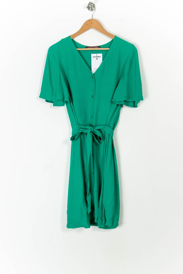 Robe Portefeuille Verte - Taille L/40 de la marque Comptoir des Cotonniers | PARAD105486 - Vendu par Paradigme - Image 2