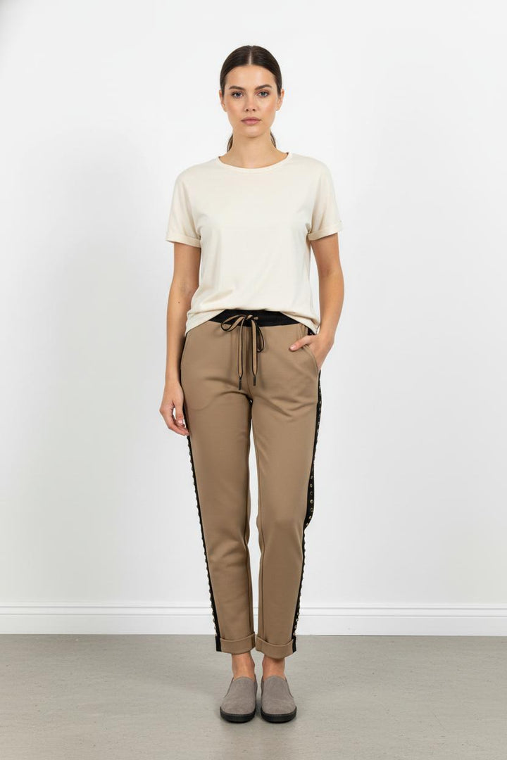 Pantalon Beige et Noir - Taille S/36 de la marque Indies | PARAD105492 - Vendu par Paradigme - Image 1