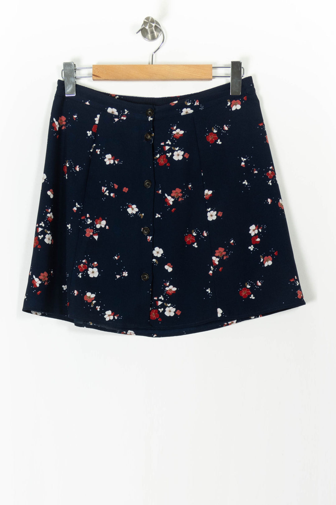 Jupe Évasée Bleu Marine et Rouge - Taille M/38 de la marque I.Code | PARAD105498 - Vendu par Paradigme - Image 2
