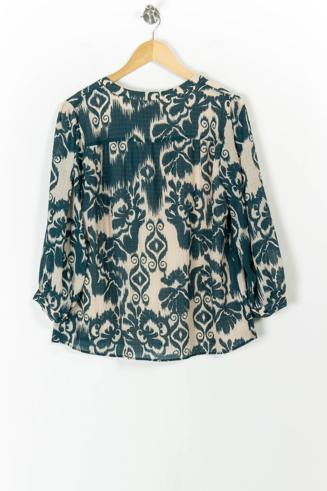 Blouse Écrue et Verte - Taille L/40 de la marque Maison 123 | PARAD105499 - Vendu par Paradigme - Image 4