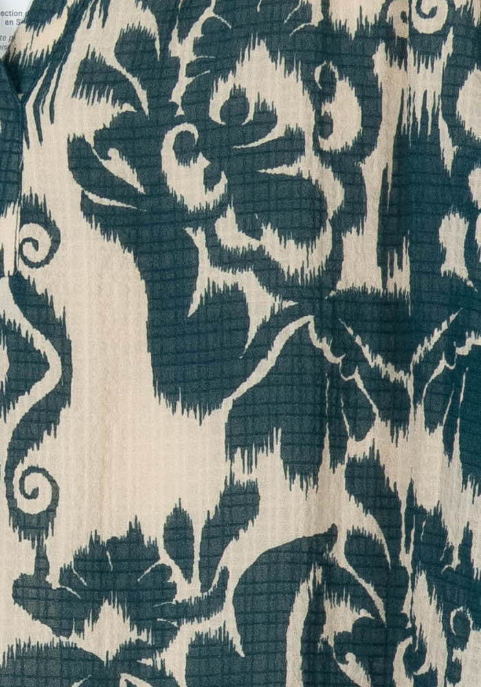 Blouse Écrue et Verte - Taille L/40 de la marque Maison 123 | PARAD105499 - Vendu par Paradigme - Image 3