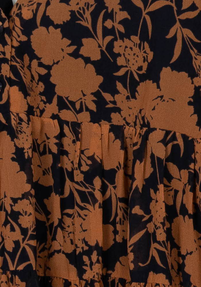 Robe Courte Noire et Marron - Taille M/38 de la marque Grace & Mila | PARAD105501 - Vendu par Paradigme - Image 3