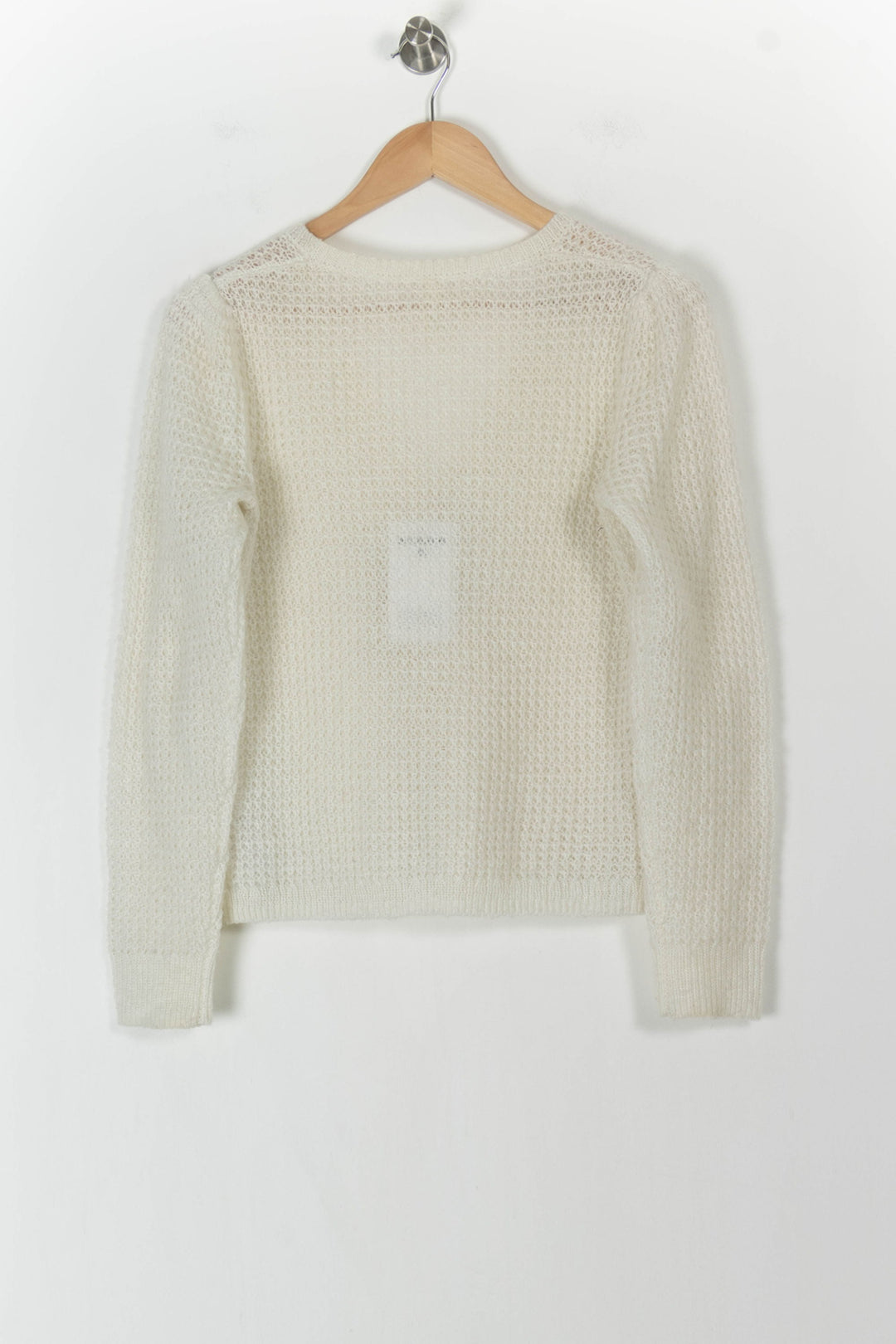 Cardigan Blanc - Taille M/38 de la marque I.Code | PARAD105502 - Vendu par Paradigme - Image 4