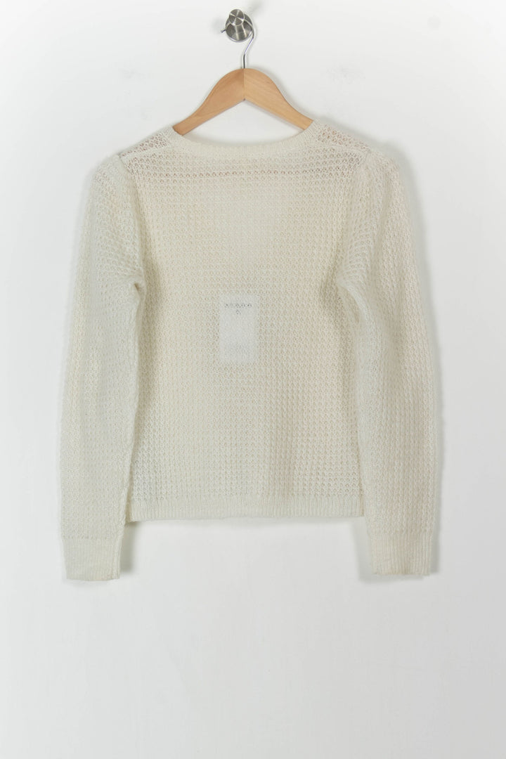 Cardigan Blanc - Taille M/38 de la marque I.Code | PARAD105502 - Vendu par Paradigme - Image 4