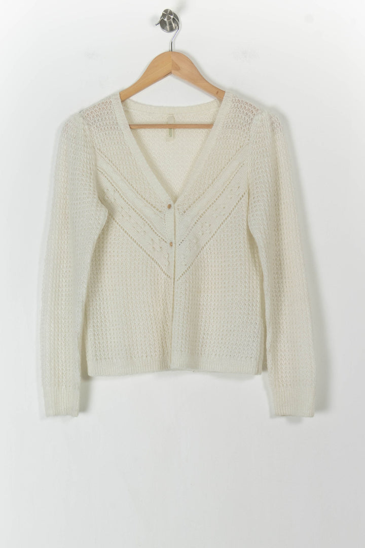 Cardigan Blanc - Taille M/38 de la marque I.Code | PARAD105502 - Vendu par Paradigme - Image 2