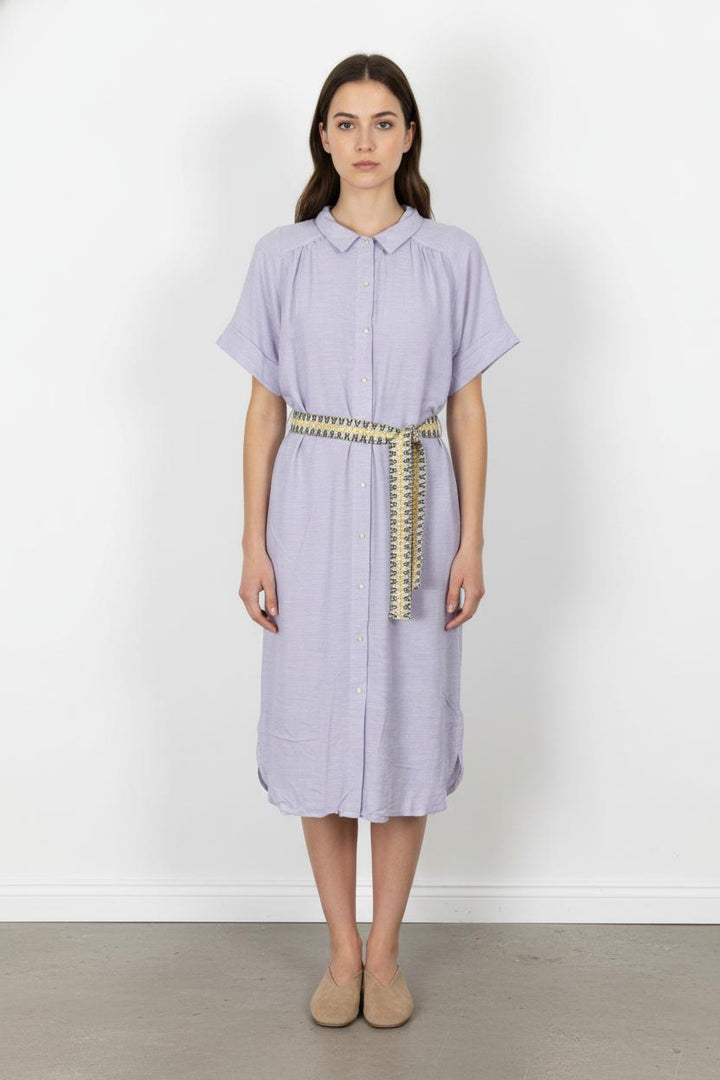 Robe Chemise Violette - Taille M/38 de la marque Sessùn | PARAD105503 - Vendu par Paradigme - Image 1