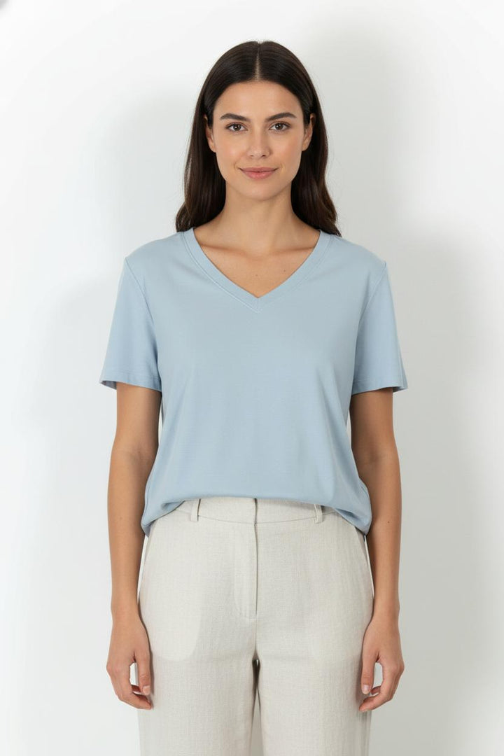 Tee-shirt Bleu - Taille S/36 de la marque Maison 123 | PARAD105504 - Vendu par Paradigme - Image 1