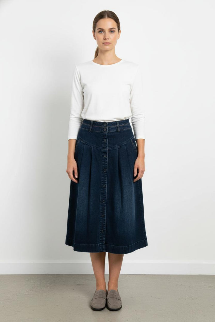 Jupe Longue Bleu - Taille S/36 de la marque Maison 123 | PARAD105513 - Vendu par Paradigme - Image 1