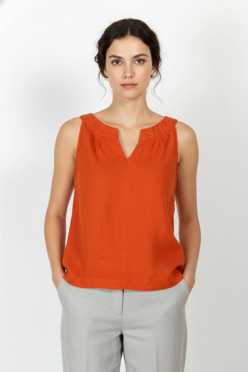 Top Rouge - Taille L/40 de la marque Caroll | PARAD105515 - Vendu par Paradigme - Image 1