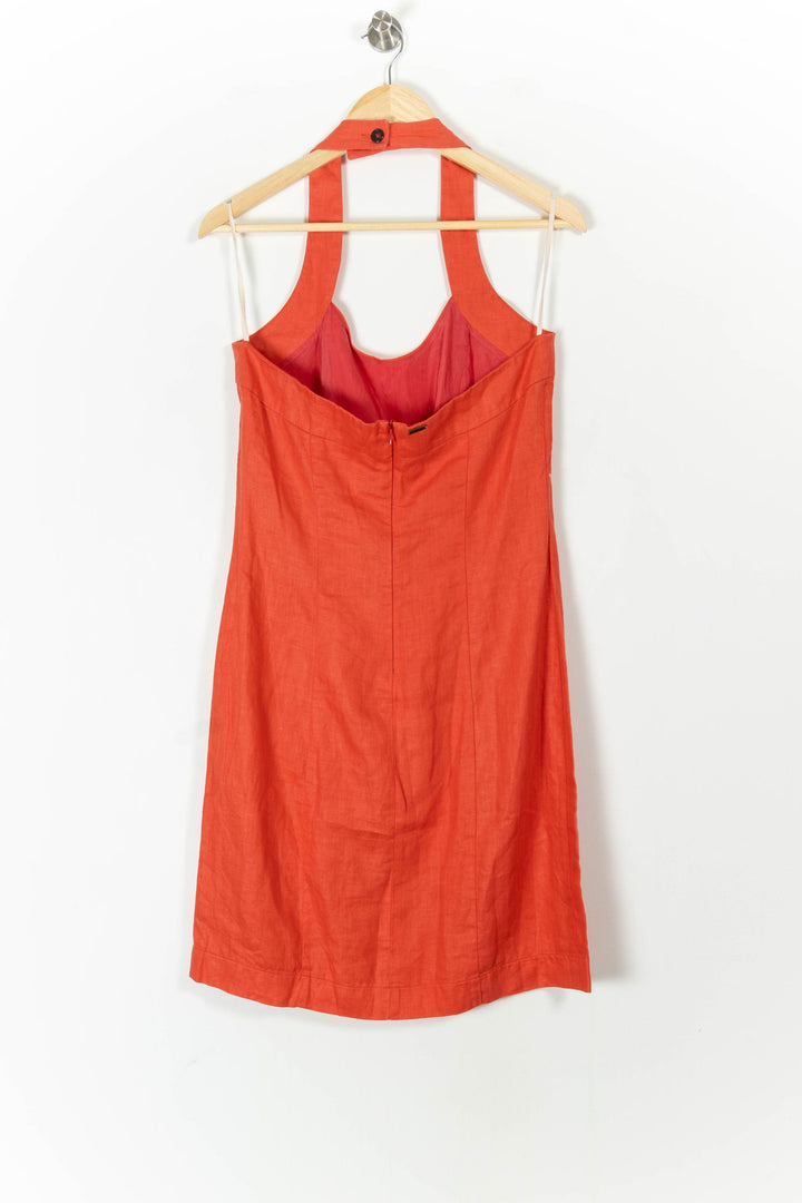 Robe Courte Orange - Taille XL/42 de la marque IKKS | PARAD105517 - Vendu par Paradigme - Image 4
