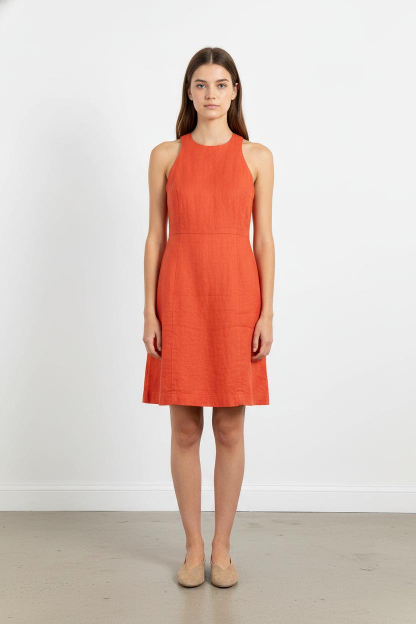 Robe Courte Orange - Taille XL/42 de la marque IKKS | PARAD105517 - Vendu par Paradigme - Image 1