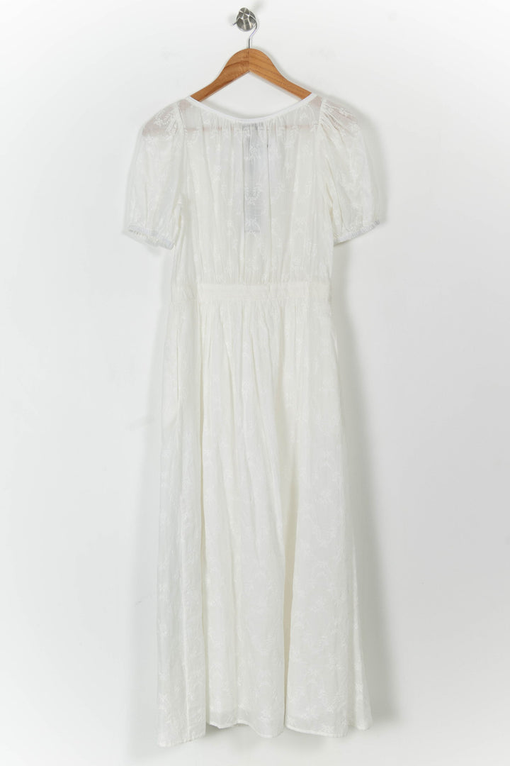 Robe Longue Blanche - Taille S/36 de la marque Paul & Joe | PARAD105518 - Vendu par Paradigme - Image 4