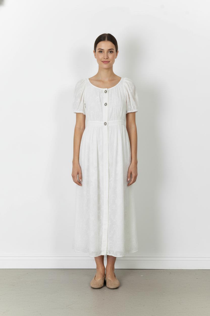 Robe Longue Blanche - Taille S/36 de la marque Paul & Joe | PARAD105518 - Vendu par Paradigme - Image 1