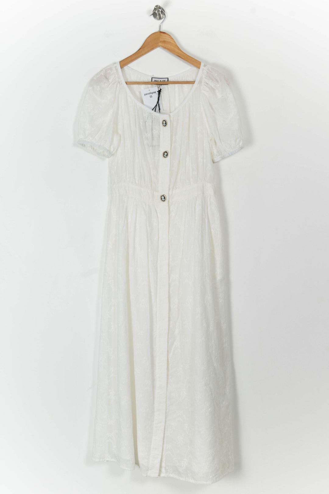 Robe Longue Blanche - Taille S/36 de la marque Paul & Joe | PARAD105518 - Vendu par Paradigme - Image 2