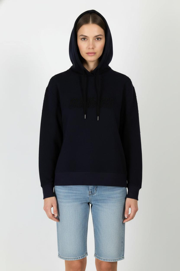 Sweat à Capuche Bleu - Taille S/36 de la marque Sandro | PARAD105520 - Vendu par Paradigme - Image 1