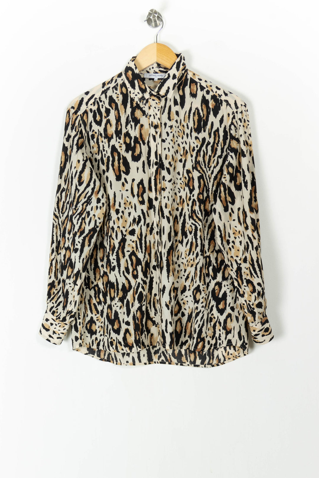 Chemise Léopard Beige et Noir - Taille L/40 de la marque Gerard Darel | PARAD105521 - Vendu par Paradigme - Image 2