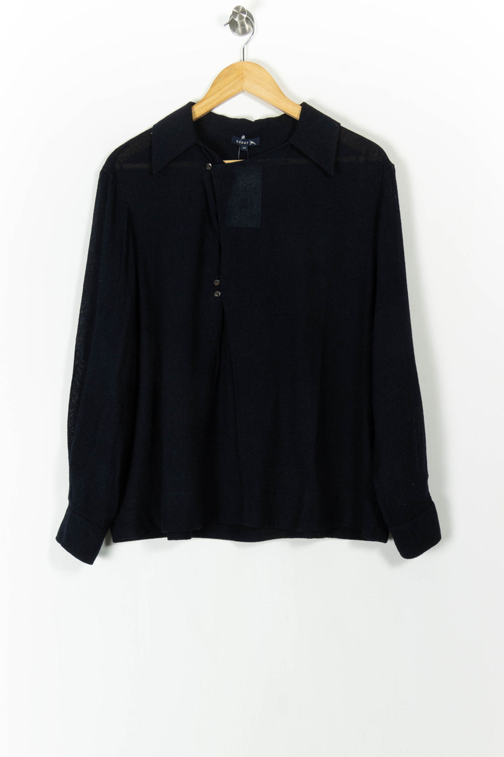 Chemise Bleu Marine - Taille M/38 de la marque Soeur | PARAD105524 - Vendu par Paradigme - Image 2