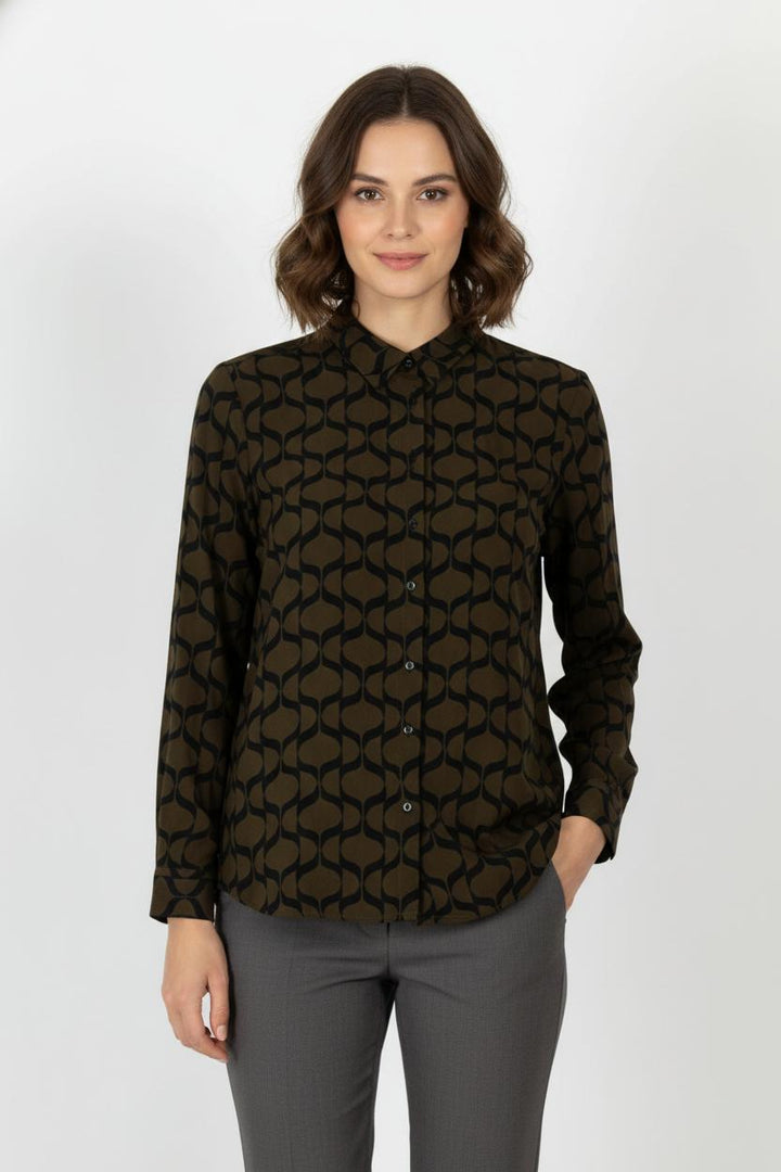 Chemise Marron et Noire - Taille XL/42 de la marque Maison 123 | PARAD105526 - Vendu par Paradigme - Image 1