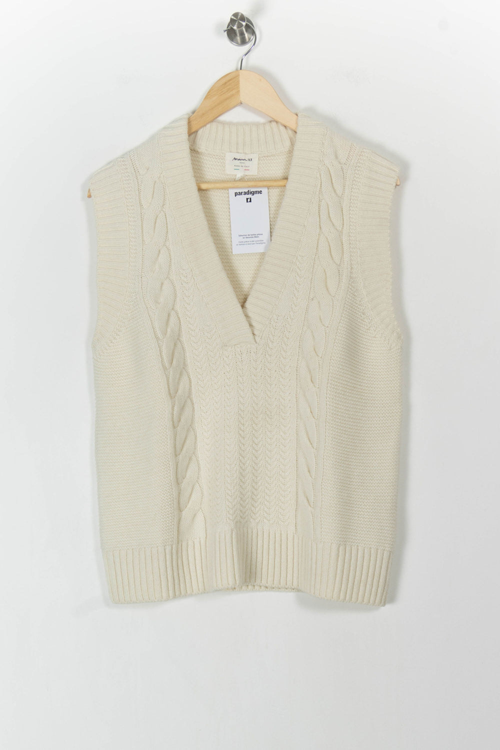 Pull Sans Manches Blanc - Taille M/38 de la marque Maison 123 | PARAD105529 - Vendu par Paradigme - Image 2
