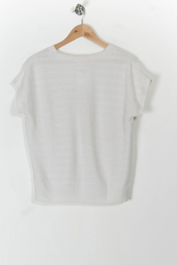 Pull Blanc - Taille M/38 de la marque Maison 123 | PARAD105530 - Vendu par Paradigme - Image 4
