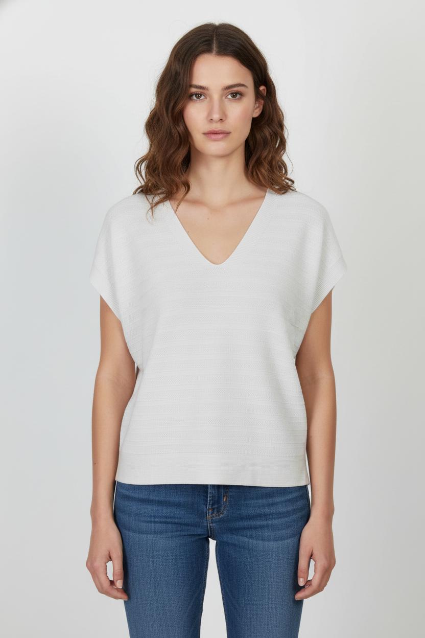 Pull Blanc - Taille M/38 de la marque Maison 123 | PARAD105530 - Vendu par Paradigme - Image 1