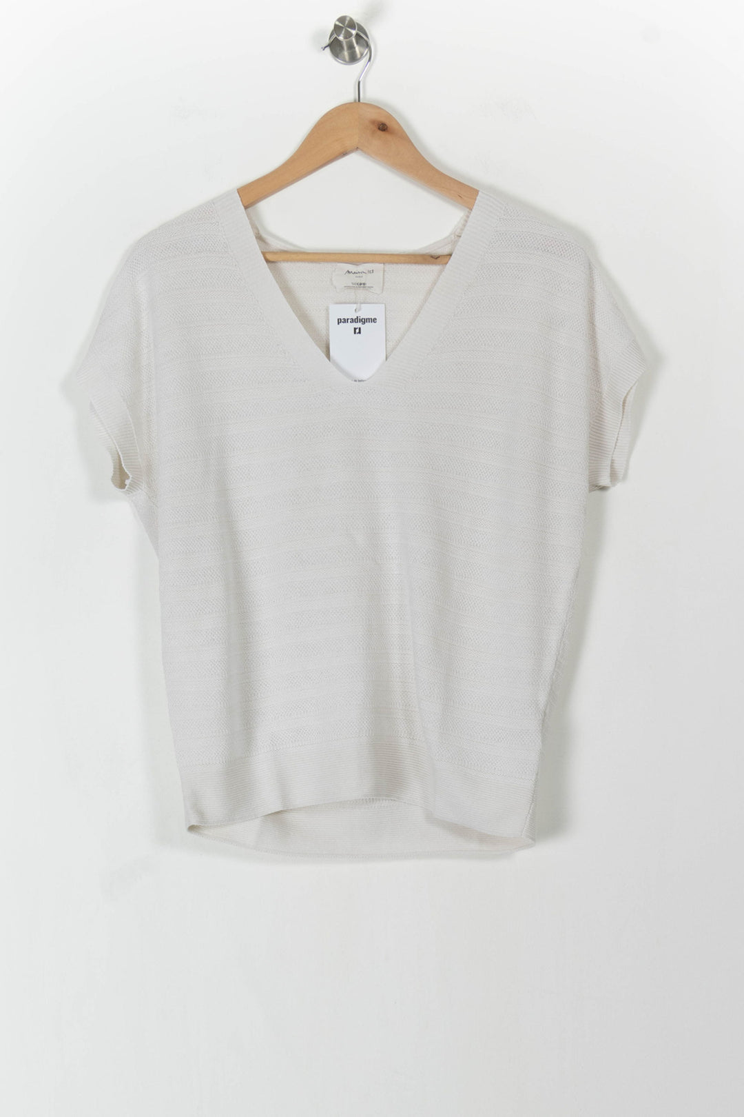 Pull Blanc - Taille M/38 de la marque Maison 123 | PARAD105530 - Vendu par Paradigme - Image 2