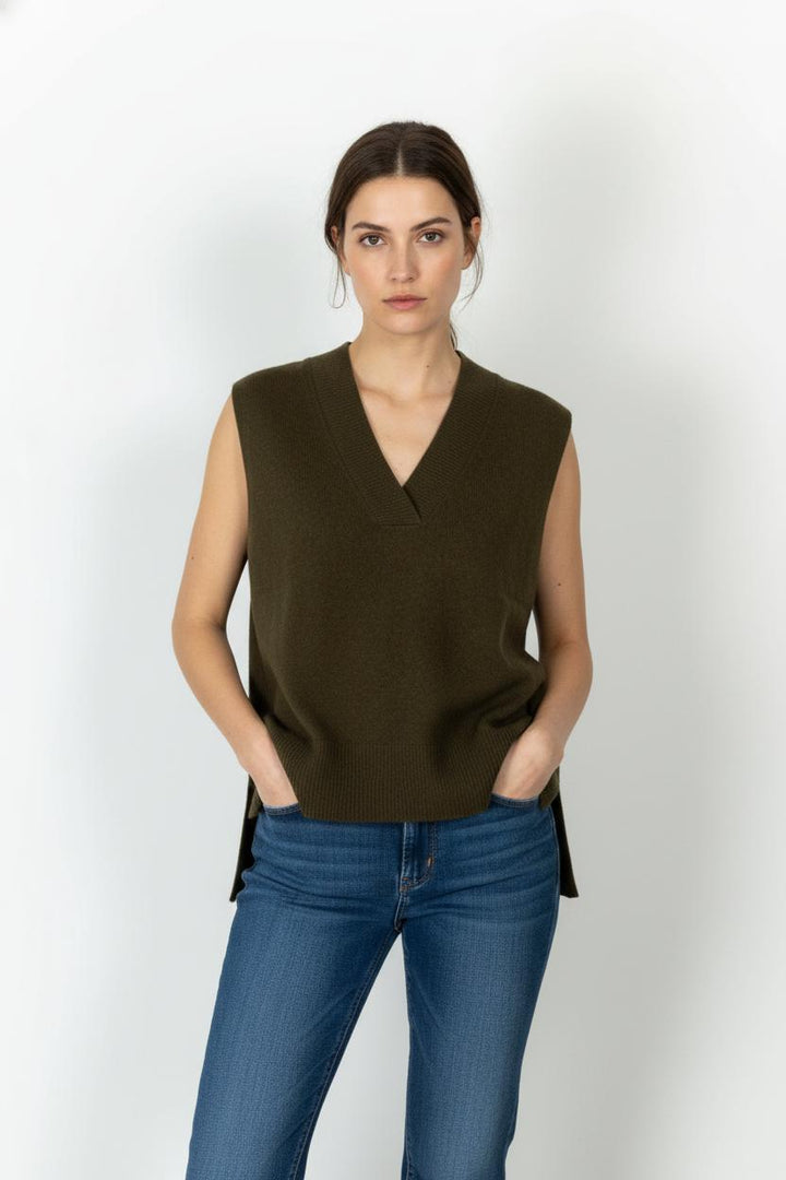 Pull Sans Manches Vert - Taille M/38 de la marque Maison 123 | PARAD105531 - Vendu par Paradigme - Image 1